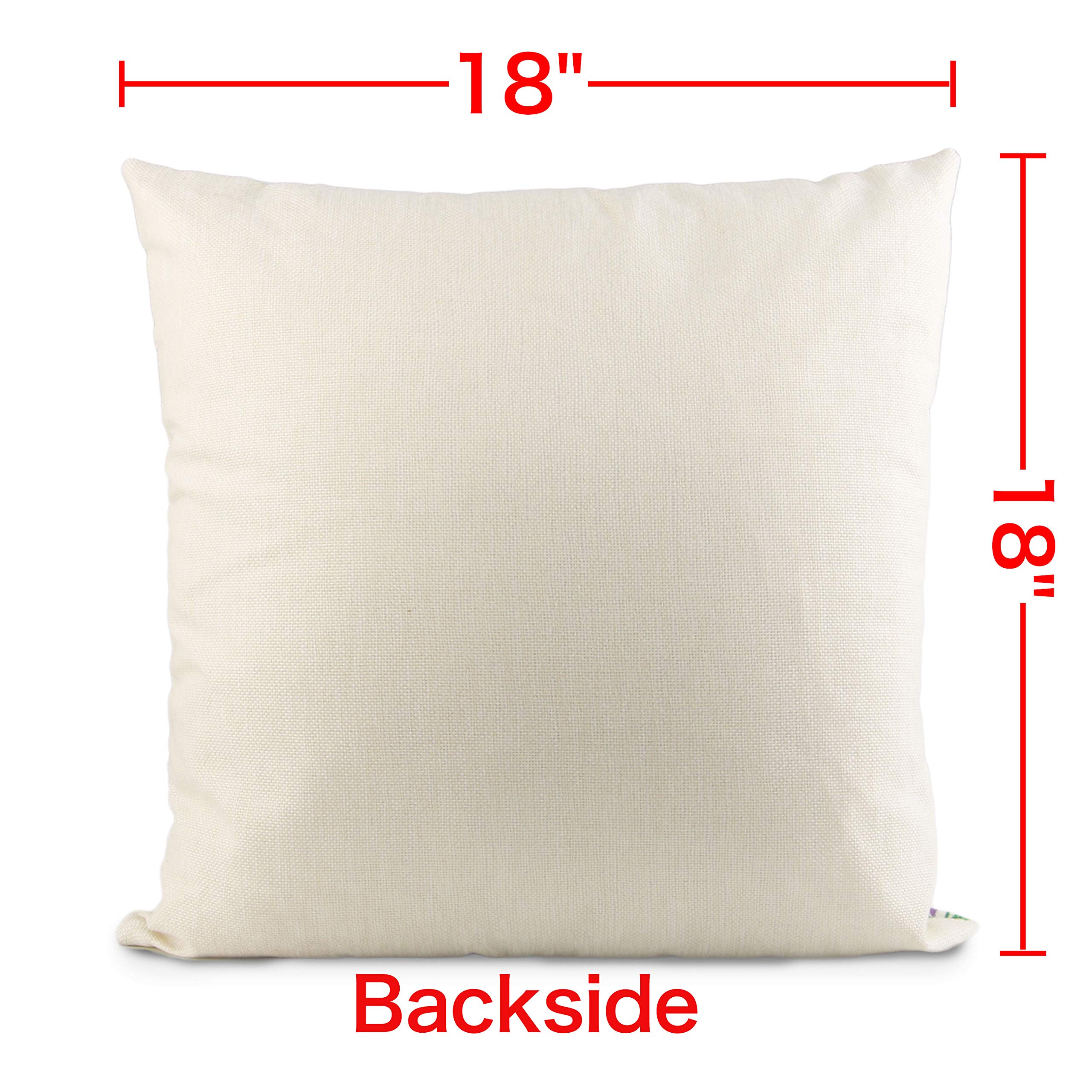 Begleri Throw Pillow Covers，Tree Throw Pillow Covers for Sofa Living Room Car 18 x 18 Inches，4 Pack.