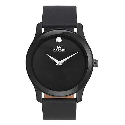 Darwin Extravagant Collection Royal Black Dial Professional or Daily Wear Analogue Imported Japanese Movement Classic Design Watch for Men - DW-1035-PB-BK