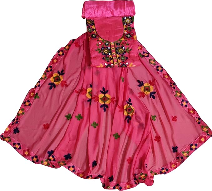 Women Ethnic Dress Material Pink Chanderi Suit (Salwar Suit Dupatta Unstitched)