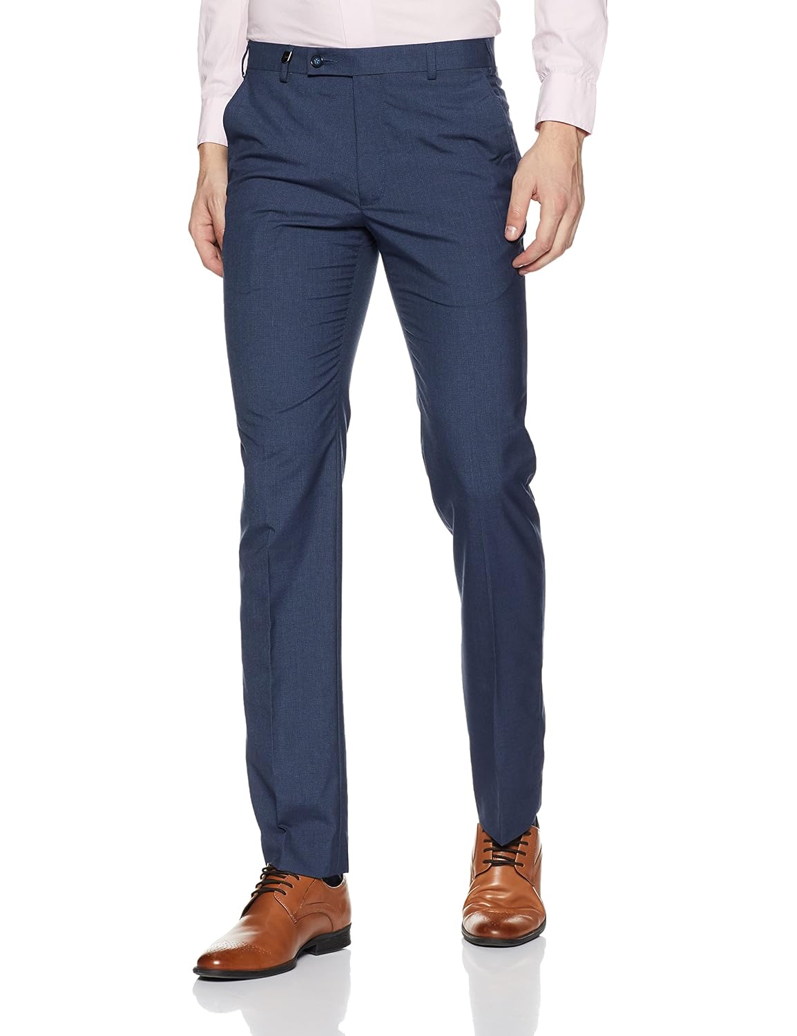 park avenue men's skinny slim fit formal trousers