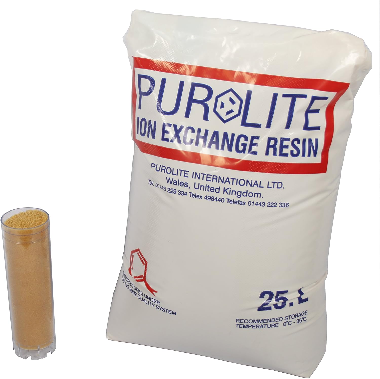Purolite C-100-E Cation Exchange Resin, Single Unit, Red