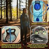 TANNOZHE 2L Hydration Water Bladder BPA Free Leak Proof Blue view 5