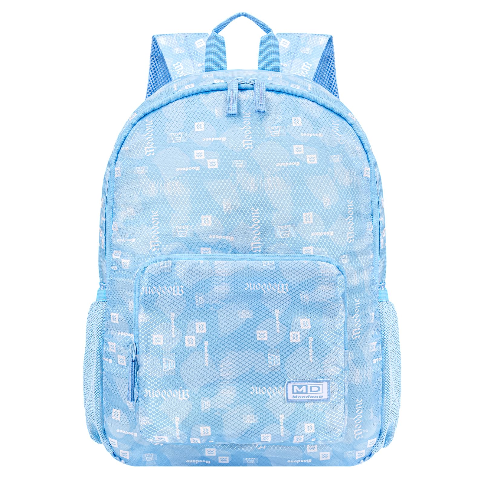 Photo 1 of MOODONE 20L Lightweight Packable Hiking Backpack - Small Waterproof Hiking Day Pack for Women Men Travel Work Camping Vacation, Nylon Collapsible Backpack - Blue