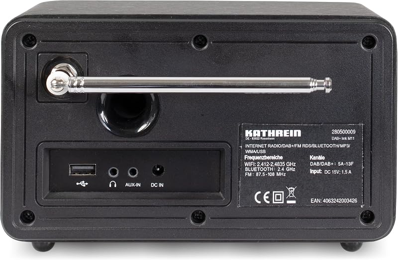 DAB+ link M11 – DAB+/Internetradio, Mono – Schwarz