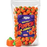 Pumpkin Candy 10 oz - Mello Creme Pumpkins for Halloween and Fall | Classic pumpkin-shaped Mello Creme candy for Halloween parties, fall gatherings, treat bags, candy bowls and Thanksgiving.