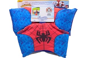 SwimWays Marvel Spidey Swim Trainer, US Coast Guard Approved Life Vest Kids Swim Vest, Arm Floaties & Life Jackets for Kids 33-55 lbs, Spidey