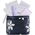 First Period Kit to-Go! - Organic Eco-Friendly Tween Pads & Liner - Period Bags for Teen Girls for School - Period Pouch & Teen Pads for Girls Ages 11-14, Teen Pads for Periods - Pads for Teens Girls