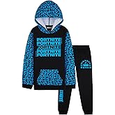 Fortnite Tracksuit Set for Boys, Teens, 2-Pc Hoodie & Joggers, Pullover Sweatshirt with Kangaroo Pocket, Gamer Gifts for Boys