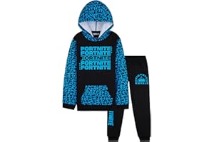 Fortnite Tracksuit Set for Boys, Teens, 2-Pc Hoodie & Joggers, Pullover Sweatshirt with Kangaroo Pocket, Gamer Gifts for Boys