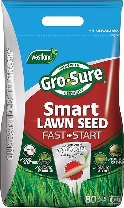 Gro-Sure Grass Seed Green 80 m2 - Cold Weather Germination Aqua Gel Coat