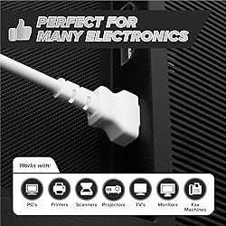 THE CIMPLE CO 3 Feet - 3 Prong AC Power Cable for