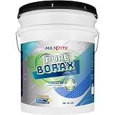 MAXTITE Pure Borax (45 lbs) - Multipurpose Cleaning, Brightening and Freshening Powder for Surfaces, Laundry, Grime and More - Resealable Container - Made in USA