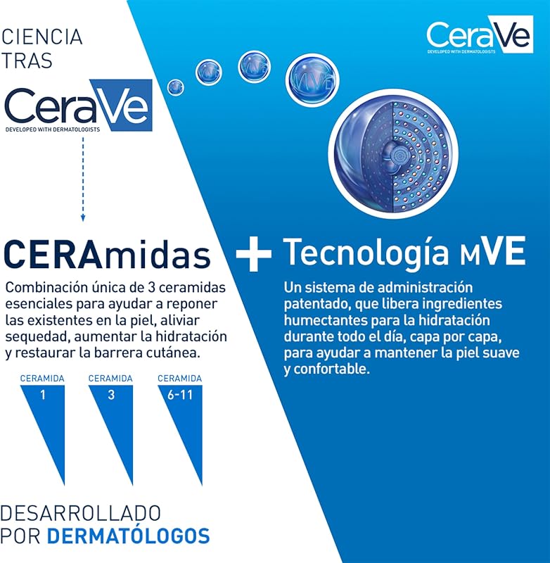 CeraVe Gel de Limpeza Hidratante, Para Pele Normal a Seca, Limpa e Hidrata, Equilíbrio da Pele, Enriquecido com Ceramidas Essenciais e Ácido Hialurónico, Adequado para o Rosto e Corpo, 473ml