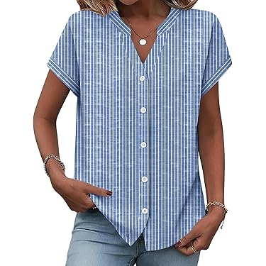 Amazon Best Sellers: Best Women's Blouses & Button-Down Shirts