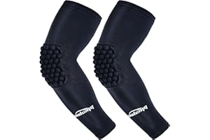 COOLOMG Basketball Arm Pads Elbow Guard Protective Sleeves for baseball football Tennis Adult Youth 2PCS