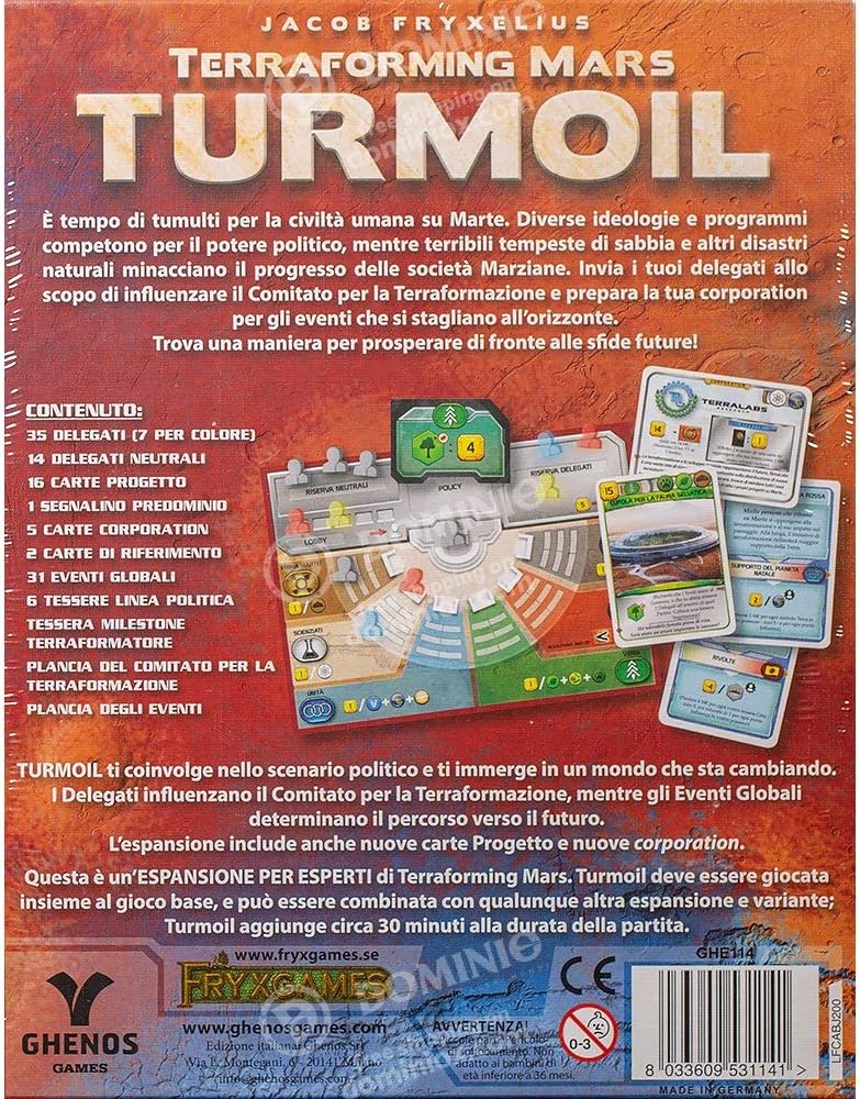 Ghenos Games Marte TERRAFORMING Mars-ESP Turmoil, Multicoloured, ZZZZ-S, GHE114, Multi-coloured - Image 3