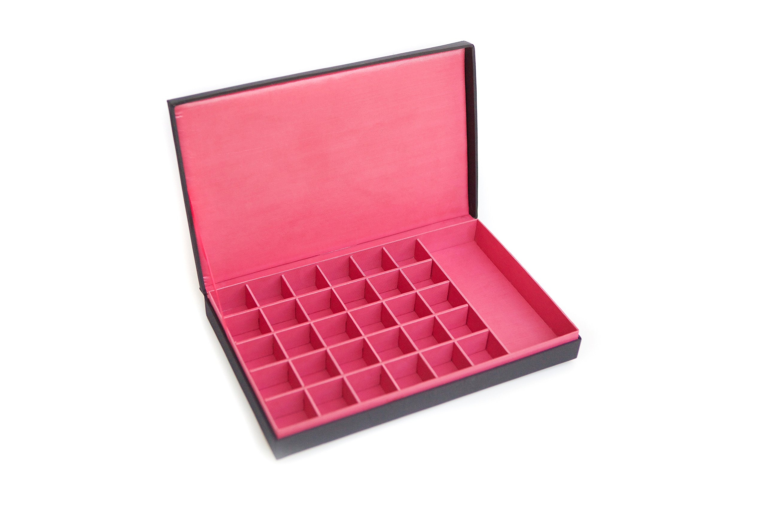 Seek Unique Extra Large Ruby Earring Charm Bead Box - 30+ Compartments