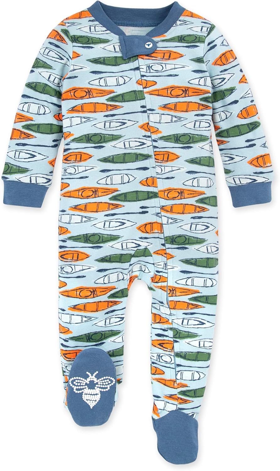 Organic One Piece Romper Jumpsuit Pj Burts Bees Baby Baby Sleep Play Zip Front Footed Pajama Without A Paddle 3 6 Months Pajama Sets Clothing Shoes Jewelry Florent Dejardin Fr