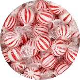 Jumbo Peppermint Balls Hard Candy, 2 Pound Bulk Candy Bag (Approx. 70 pcs), Mint Balls, Individually Wrapped Peppermint Candy