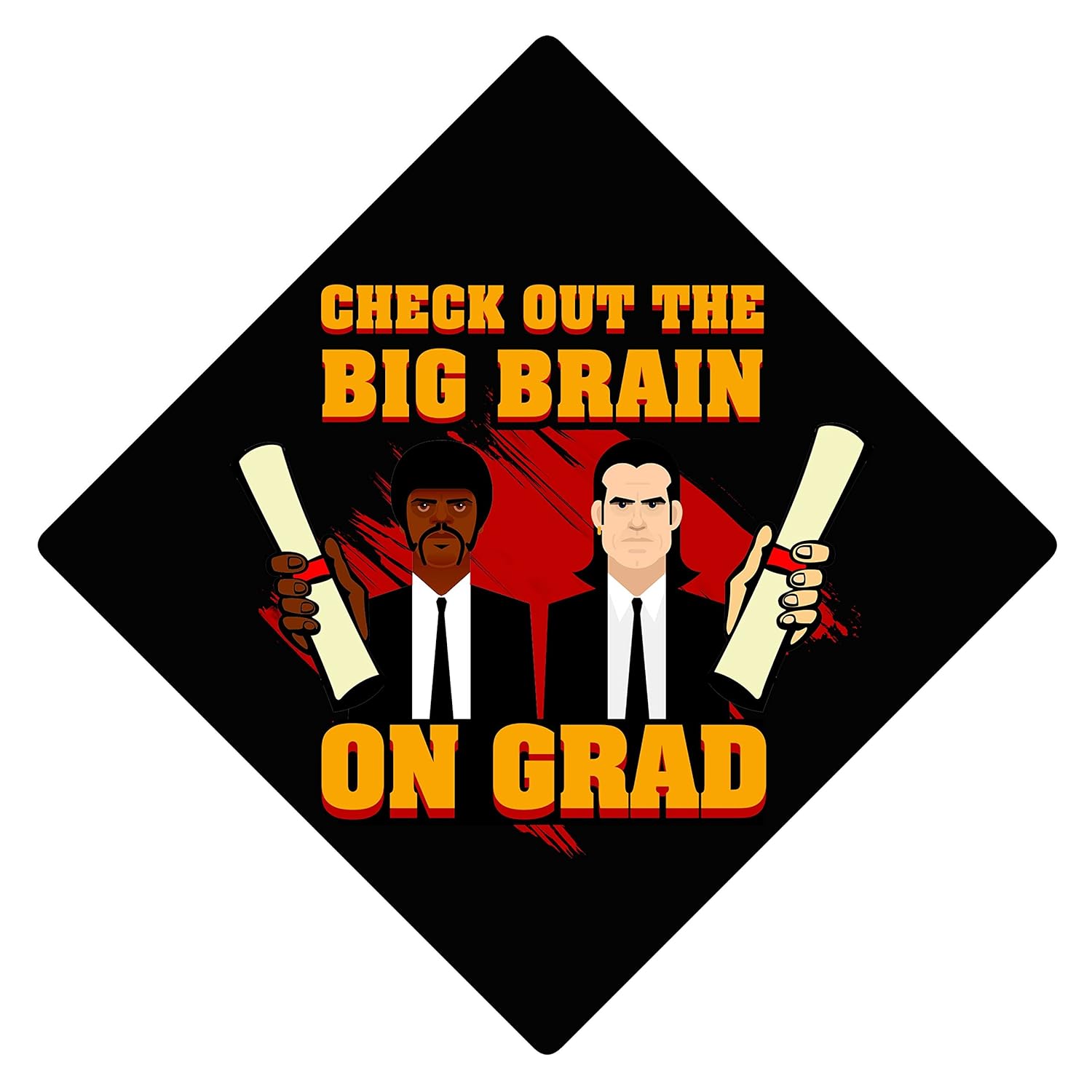 Pulp Fiction Grad Cap Tassel Topper Decorated Grad Caps Movie