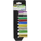Pittsburgh Professional 10 Piece Color Coded 1/4 Drive Deep Wall Metric Socket Set