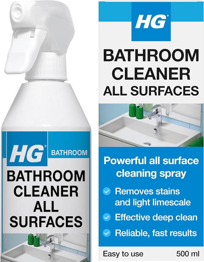 HG Bathroom Cleaner Spray 500ml - All-Surface & Limescale Remover