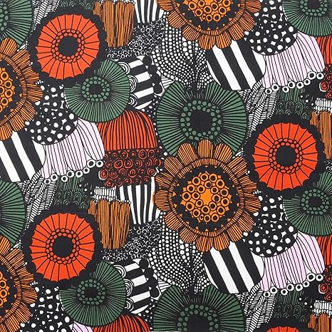 Amazon マリメッコ 生地 ピエニ シイルトラプータルハ Marimekko 70 50cm単位販売 北欧 フィンランド 布 綿 布 生地 通販