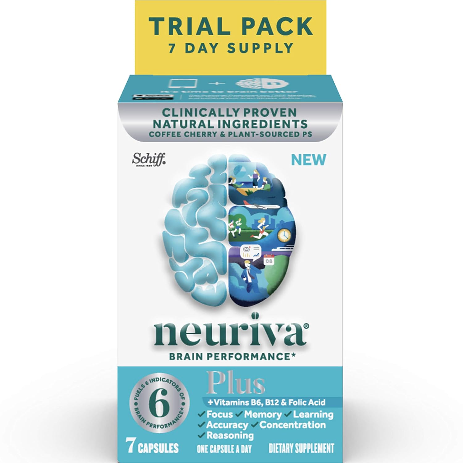 Neuriva NEURIVA® Brain Performance Plus - 24/7 ct, 7 Count
