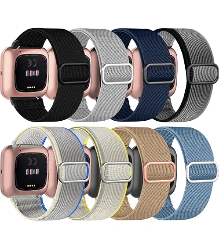 Fitbit Versa 2 Armbänder – 3 Stück Set, Elastisch & Aus Silikon, Kompatibel Mit Versa/Versa Lite/SE
