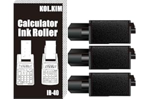 IR-40 Compatible Calculator Printer Ribbon Ink Roller Compatible for Casio HR-10RC HR-8TM Replacement Ink Rollers for Canon P