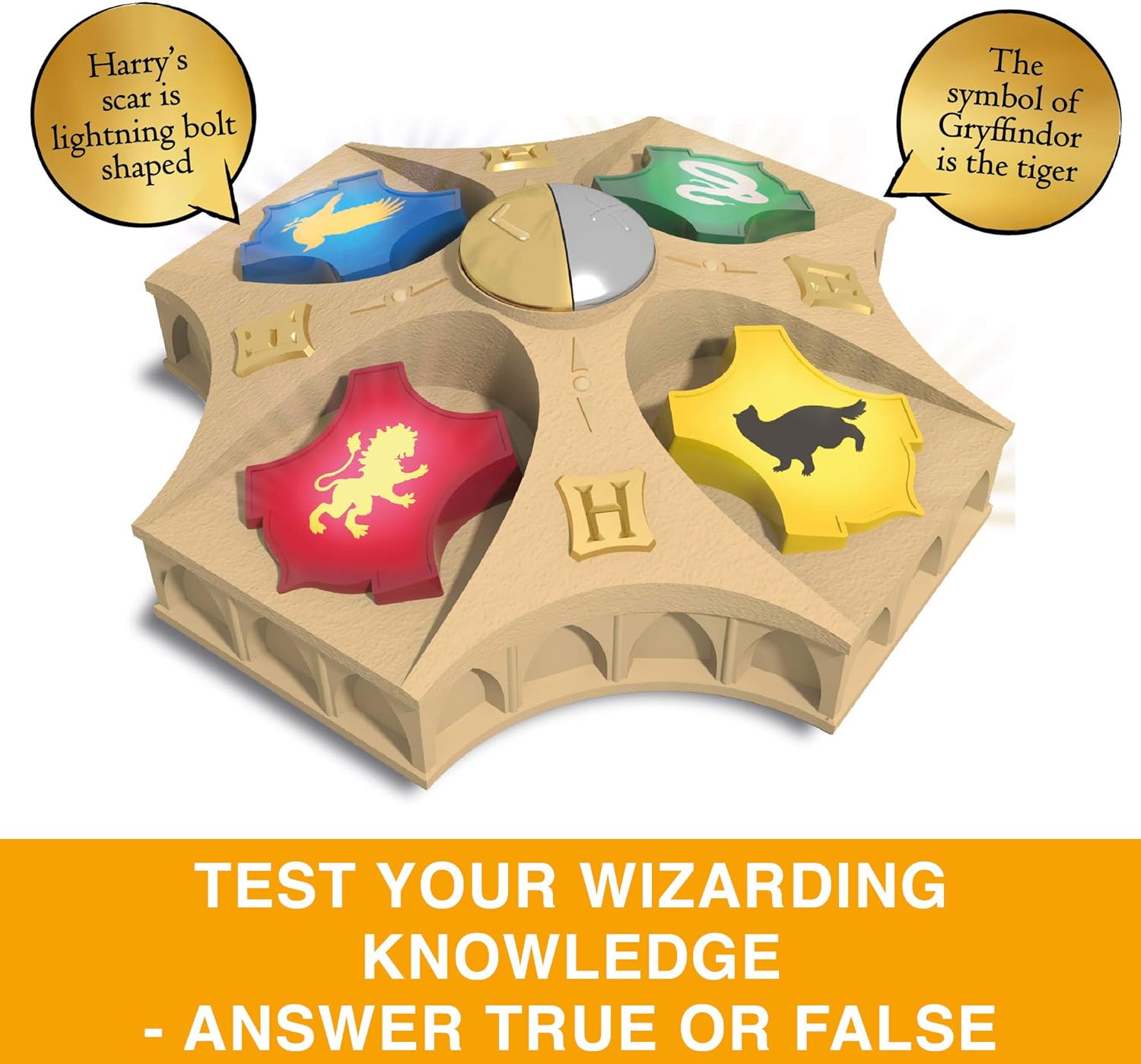 Harry Potter - Wizarding Quiz (discontinued) /Toys, Multicolor, 25.5 cm (W) x 6.5 cm (L) x 25.5 cm (H) - Image 3