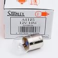 STANLEY A4125 12V 10W G18 BA15S Clear Auto Bulb Plain Box