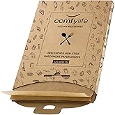 Comfylife 120 x Parchment Paper Sheets - No Curl, No Tear, No Burn Baking Paper (16 x 12 inch) – No Chemical Unbleached – Cookie Paper Precut Baking Sheets For Baking