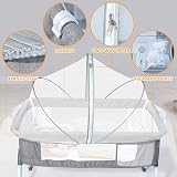 Orzbow Mosquito Net for Cot Universal Crib Canopy with Side Pocket White view 5