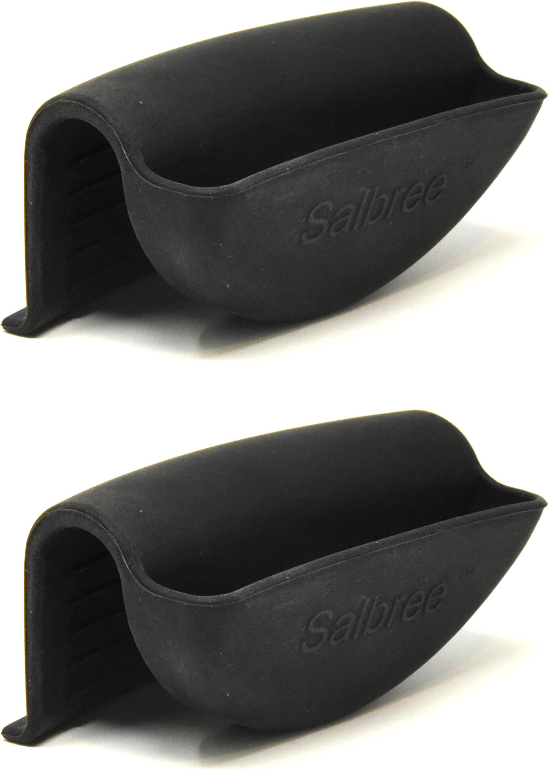 Salbree Silicone Oven Mitts Gloves for Instant Pot Accessories Fits All Electric Pressure Cookers 3, 6 & 8 Instapot Quart Models, Holds and Removes Safe Inner Insta Pots (2 Mitts per Pack, Black)
