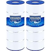 Cryspool® 08055 Filter Compatible with C1200, CX1200RE, Clearwater II 125, PA120, C-8412, FC-1293, 817-0125N, 120 Sq. Ft Pool Filter Cartridge, 2 Pack