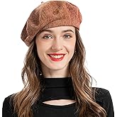 ZLYC French Beret Hat Fashion Print Lightweight Winter Warm Artist Hat for Women
