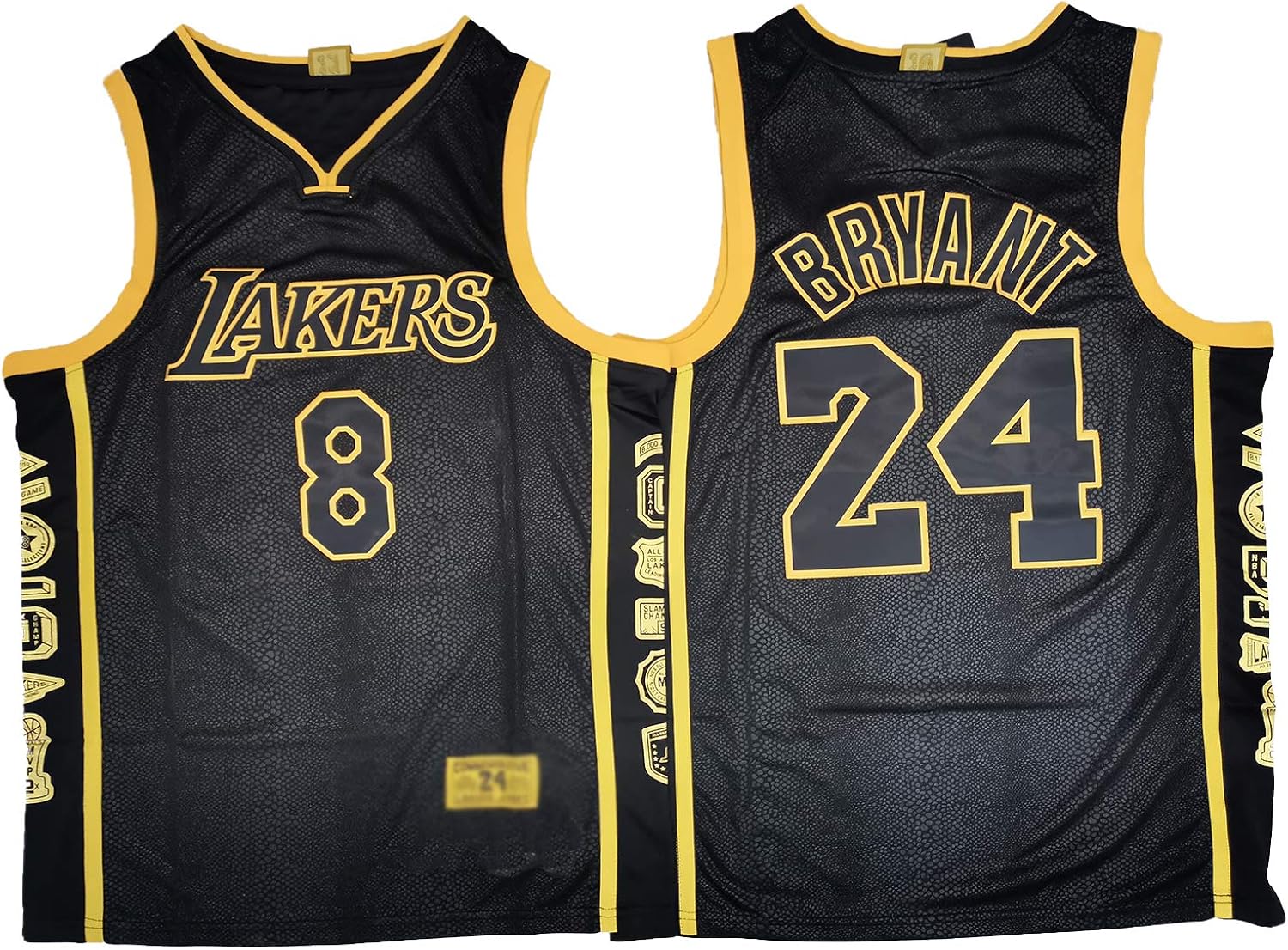 Kobe Bryant Jersey, Los Angeles Laker #24 +8 Retirement Memorial