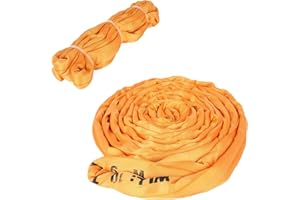 GCCSJ 20FT Heavy Duty Endless Lifting Sling, Polyester Round Sling 22,046 Lbs Vertical, 17,636 Lbs Choker and 44,092 Lbs Basket