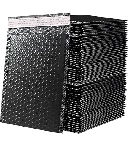 Fu Global #000 4x8 Inches Kraft Bubble Mailers Padded Envelopes Pack of