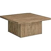 Coaster Home Furnishings Zetta Square Cocktail Living Room Coffee Table Engineered Eco-Friendly Wood Look Laminate Veneer Rus