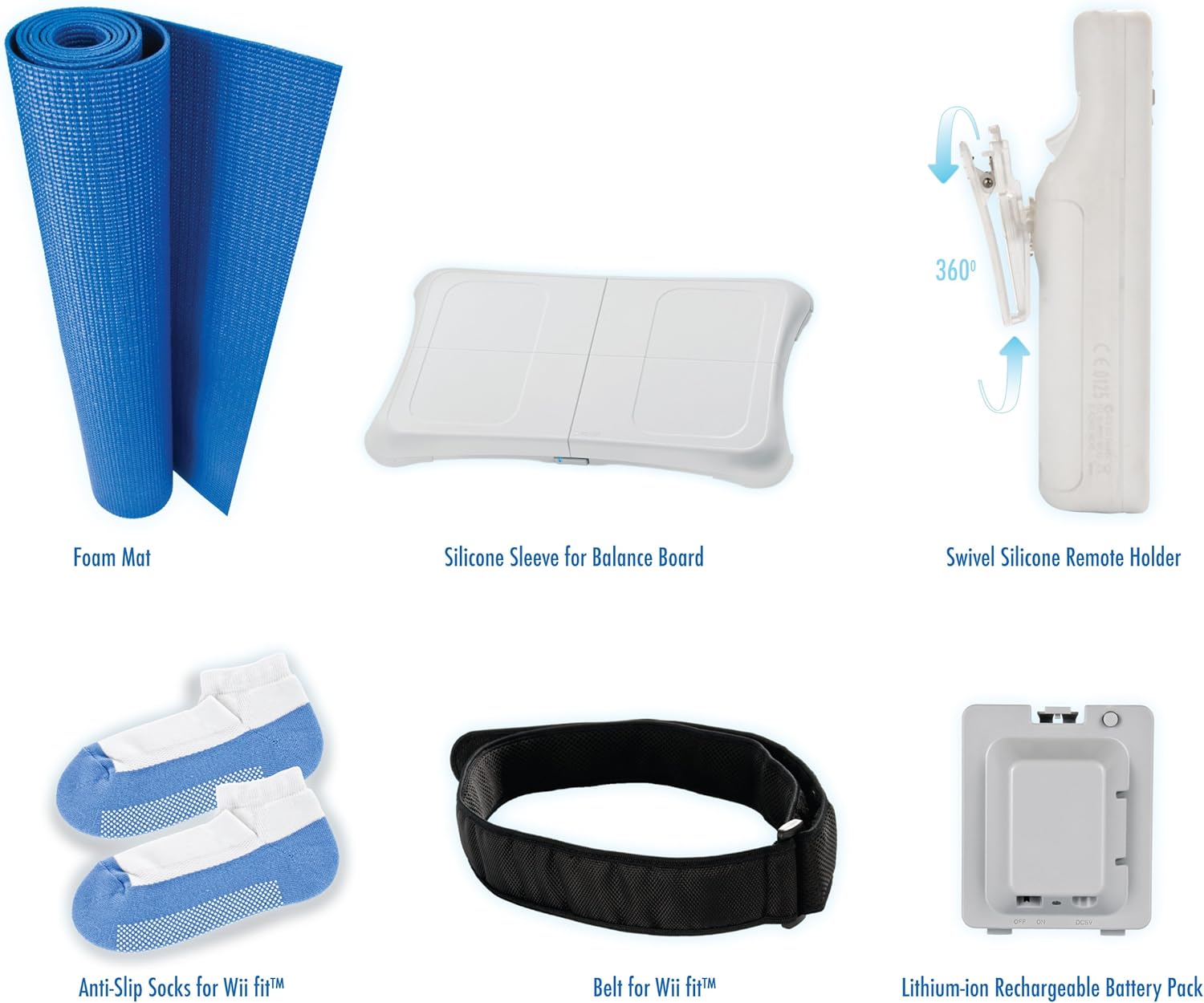 Kit d'accessoires 6 en 1 pour Wii Fit Amazon.fr Jeux vidéo