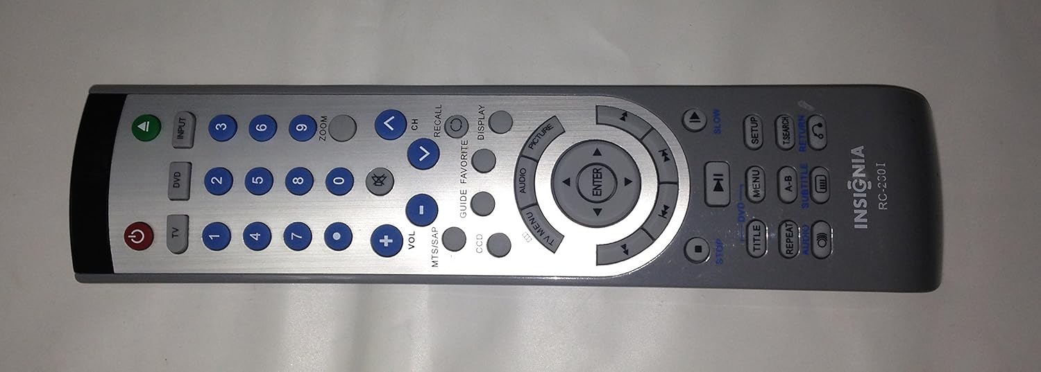 Insignia LCD TV/DVD Combo Remote Control RC260D ES06195D