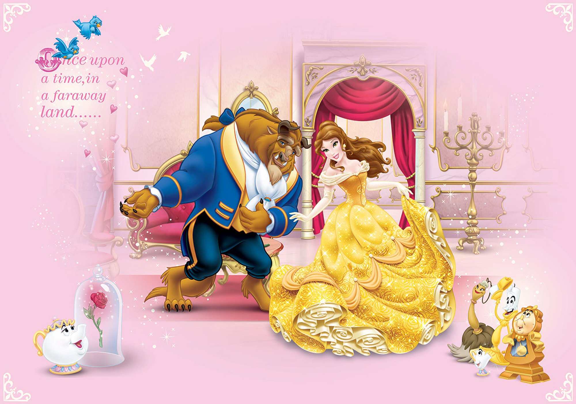 Consalnet Disney Beauty And The Beast Wallpaper Mural Buy Online In Solomon Islands At Solomon Desertcart Com Productid