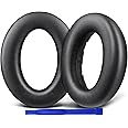 SOULWIT Replacement Earpads for Sennheiser Accentum/Accentum Plus Wireless Headphones, Ear Pads Cushions with Soft Protein Leather, High Density Foam - Black