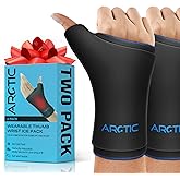 Two Pack | Wearable Thumb & Wrist Ice Pack – Reusable Hot Cold Compression for Hand, Finger, Carpal Tunnel, Arthritis, and Tendonitis Relief (S/M)