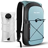 Hydration Backpack with 2L TPU Water Bladder, Lightweight Hiking Water Backpack, Running Hydration Pack for Cycling Climbing Camping Rave, Hydropack for Men Women