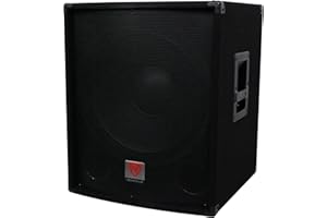Rockville SBG1184 18" 1000 Watt Passive 4-Ohm Pro DJ Subwoofer, MDF/Pole Mount