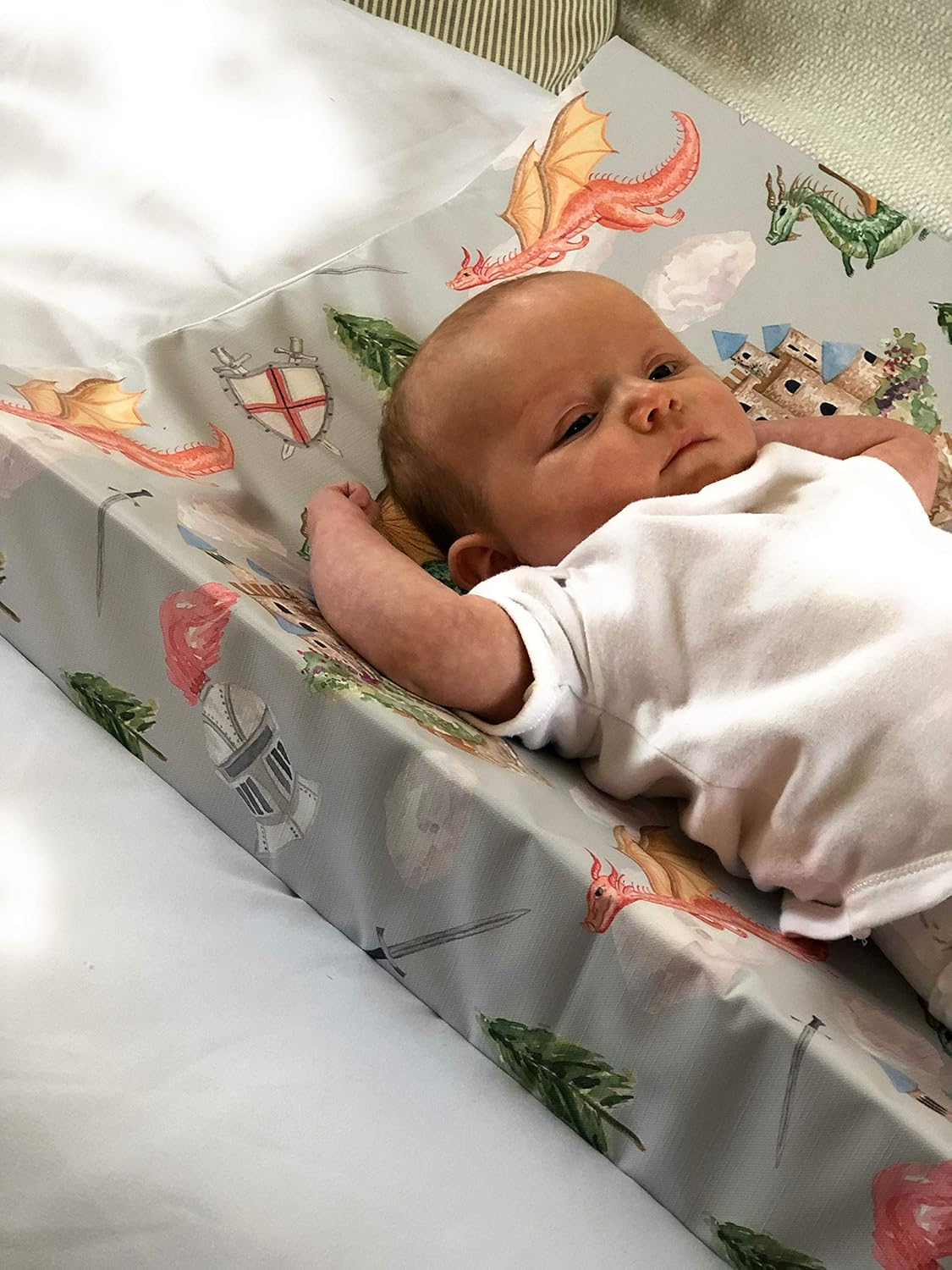 changing mat with raised sides