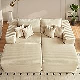 ovios 80" Oversized Sectional Lounge Chaise with